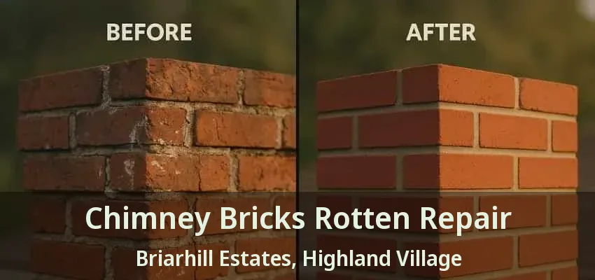 Chimney Bricks Rotten Repair Briarhill Estates, Highland Village - TX
