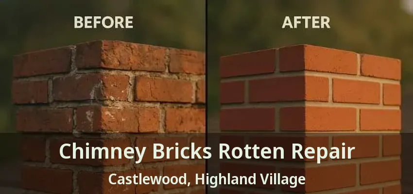 Chimney Bricks Rotten Repair Castlewood, Highland Village - TX