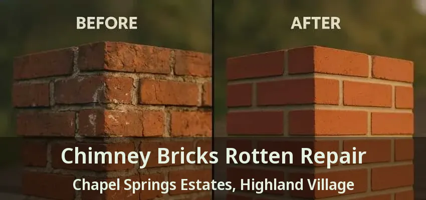 Chimney Bricks Rotten Repair Chapel Springs Estates, Highland Village - TX