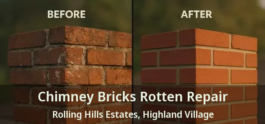 Chimney Bricks Rotten Repair Rolling Hills Estates, Highland Village - TX