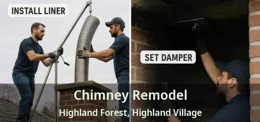 Chimney Remodel Highland Forest, Highland Village - TX