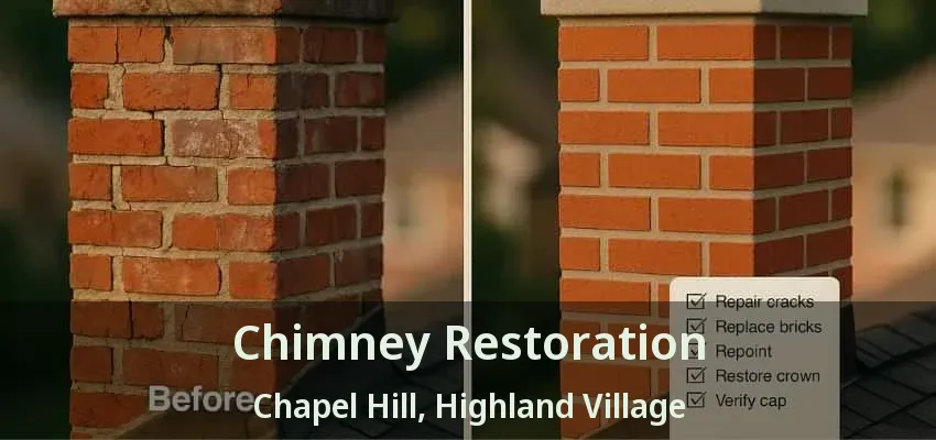 Chimney Restoration Chapel Hill, Highland Village - TX