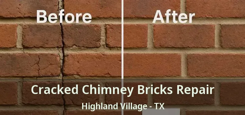 Cracked Chimney Bricks Repair Highland Village - TX
