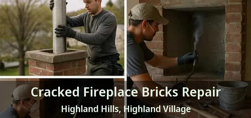 Cracked Fireplace Bricks Repair Highland Hills, Highland Village - TX