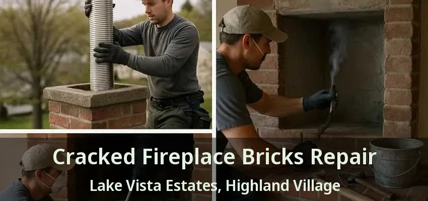 Cracked Fireplace Bricks Repair Lake Vista Estates, Highland Village - TX