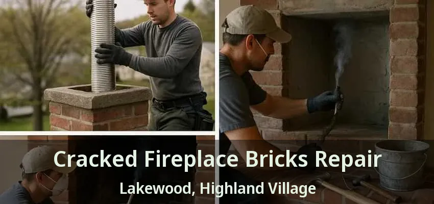 Cracked Fireplace Bricks Repair Lakewood, Highland Village - TX