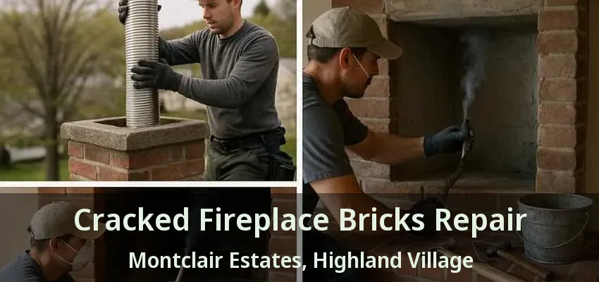 Cracked Fireplace Bricks Repair Montclair Estates, Highland Village - TX