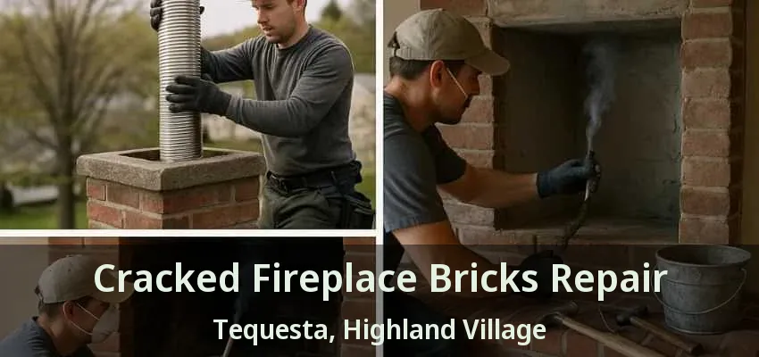 Cracked Fireplace Bricks Repair Tequesta, Highland Village - TX