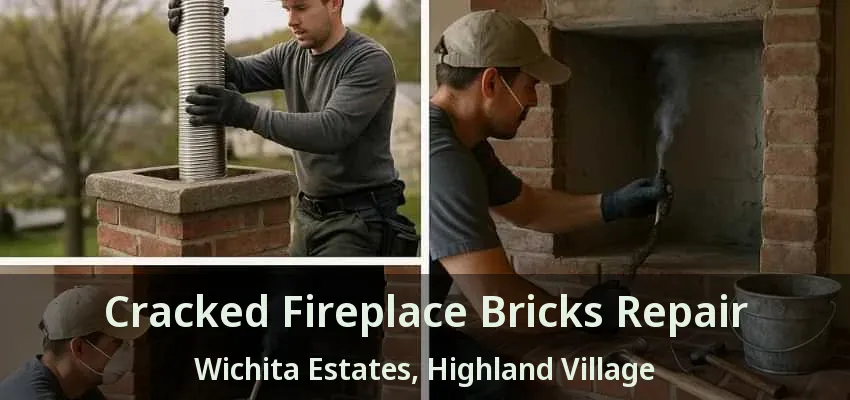 Cracked Fireplace Bricks Repair Wichita Estates, Highland Village - TX