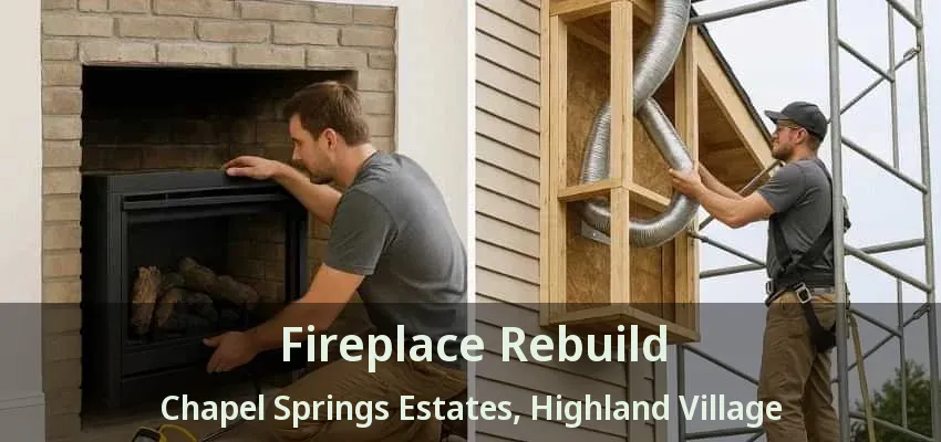 Fireplace Rebuild Chapel Springs Estates, Highland Village - TX