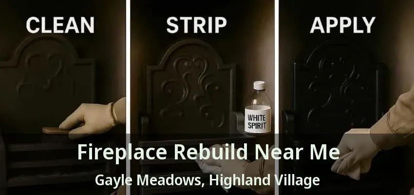 Fireplace Rebuild Near Me Gayle Meadows, Highland Village - TX