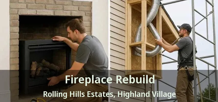 Fireplace Rebuild Rolling Hills Estates, Highland Village - TX