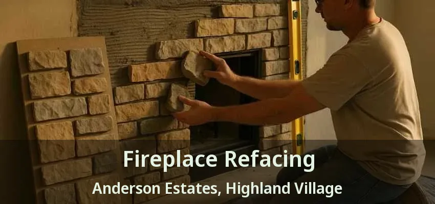 Fireplace Refacing Anderson Estates, Highland Village - TX