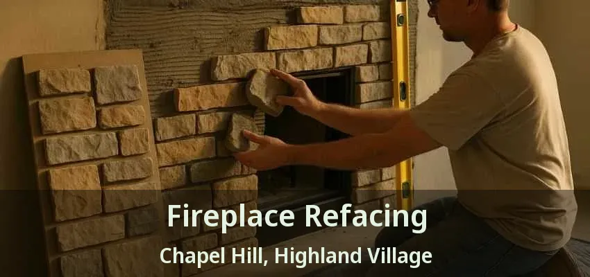 Fireplace Refacing Chapel Hill, Highland Village - TX
