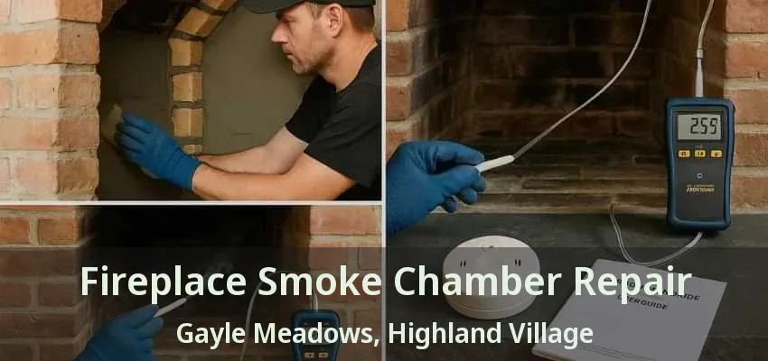 Fireplace Smoke Chamber Repair Gayle Meadows, Highland Village - TX