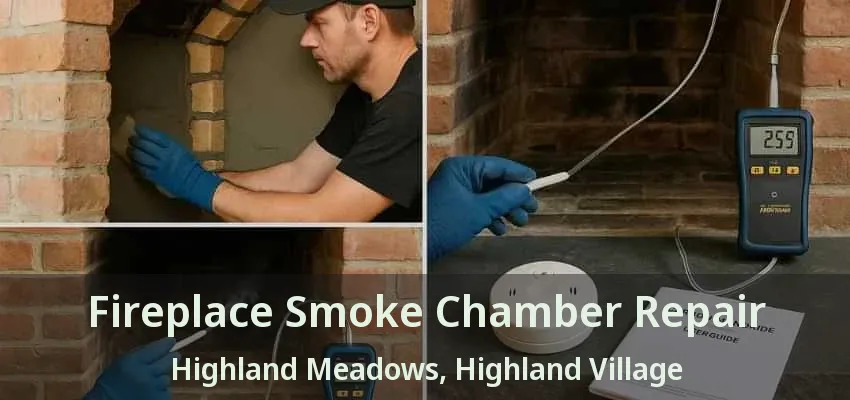 Fireplace Smoke Chamber Repair Highland Meadows, Highland Village - TX