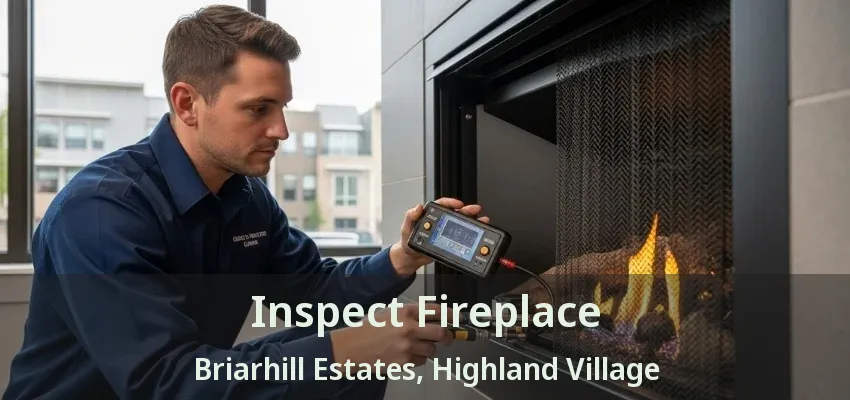 Inspect Fireplace Briarhill Estates, Highland Village - TX