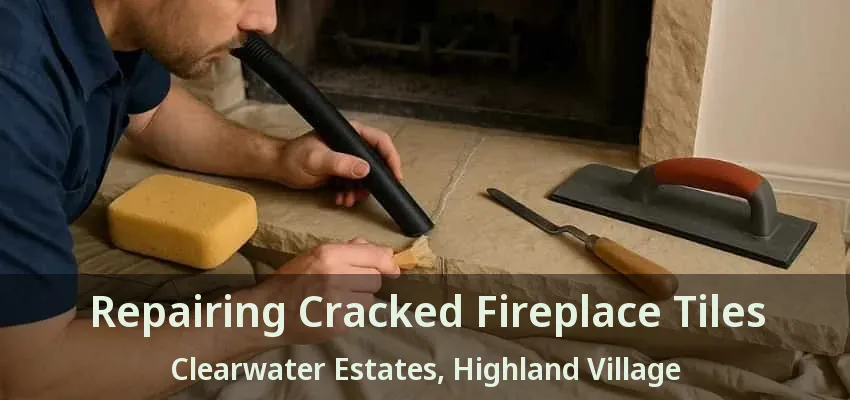 Repairing Cracked Fireplace Tiles Clearwater Estates, Highland Village - TX