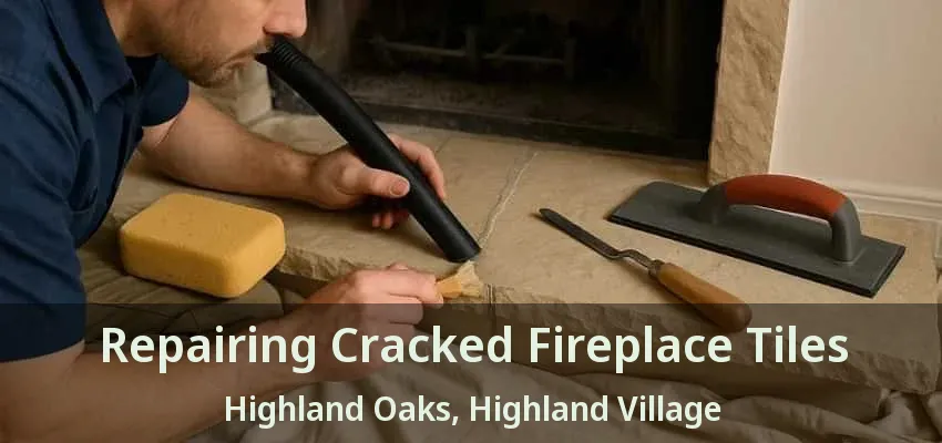 Repairing Cracked Fireplace Tiles Highland Oaks, Highland Village - TX