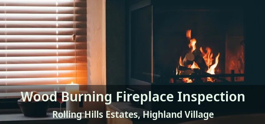 Wood Burning Fireplace Inspection Rolling Hills Estates, Highland Village - TX