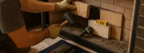Cracked Fireplace Bricks Repair Rolling Hills Estates, Highland Village